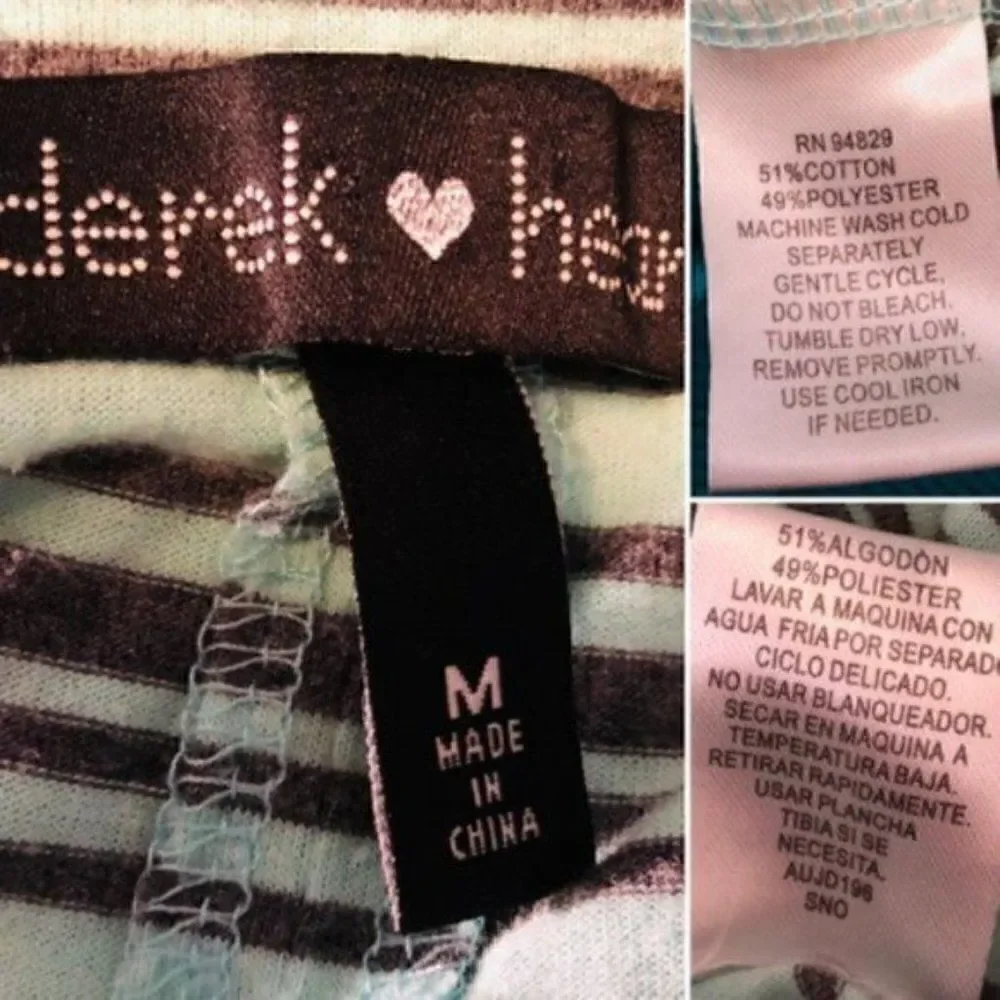 Derek Heart Mint Green Gray Stripe Cutout Back Maxi T-Shirt Dress  M